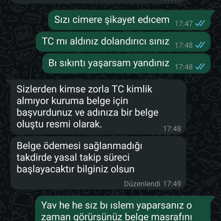 Kimlik Bilgilerimle İzinsiz Belge Düzenlenmesi