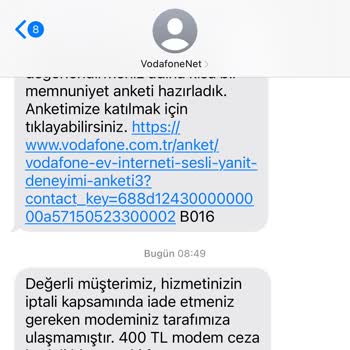 Teslim Edilen Modemin Ücreti Haksız Yere Faturama Yansıtıldı