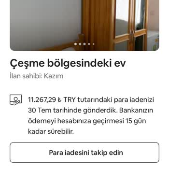 I Canceled My Airbnb Booking Immediately but Still Wait 15 Days for ₺46,000 Refund