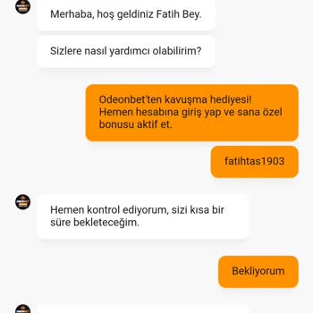 Odeonbet'te Hediye Bonus Ve Destek Ekibi Sorunu