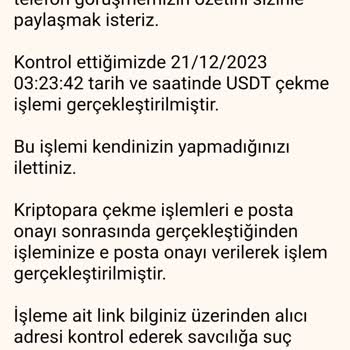 Hesabımdan Kripto Paralarım Çalındı, 2 Yıldır Sonuç Yok
