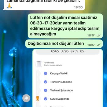 Teslimat Sürecinde Bilgi Tutarsızlığı Ve Mağduriyet Yaşadım