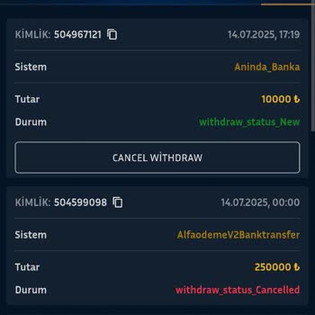 Kazancımın Ödenmemesi Ve Canlı Destekte Yaşanan Sorunlar