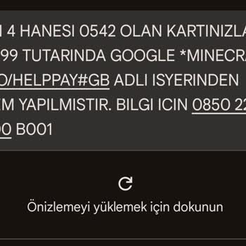 Satın Alınan Minecraft Uygulaması Yüklenmiyor, Ücret Alındı