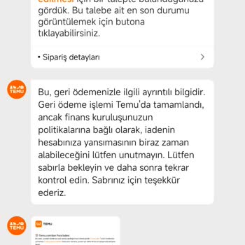 Yanlış İade Seçeneği Nedeniyle Param Kartıma Yatmadı