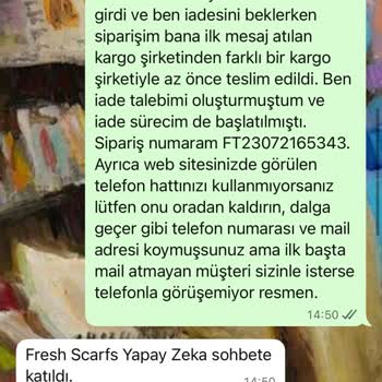 Kargo Şirketi Hataları Ve Yetersiz Müşteri Hizmeti Nedeniyle Yaşanan Mağduriyet