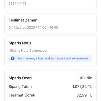 Teslim Edilmeyen Sipariş Ve Kuryenin Uygunsuz Davranışları Nedeniyle Hayal Kırıklığı