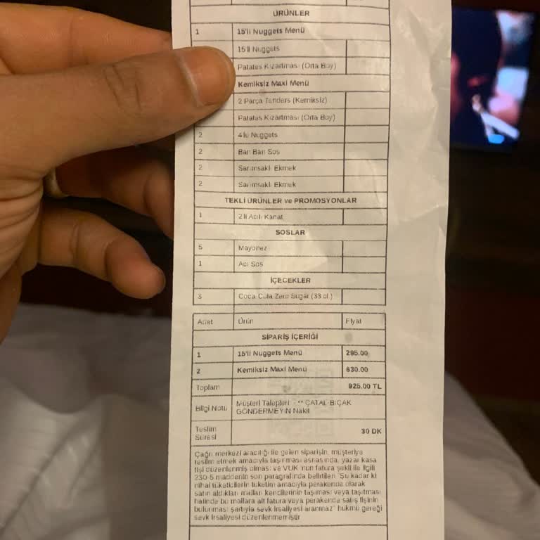 Popeyes Siparişim Eksik Ve İletişim Sağlanamıyor