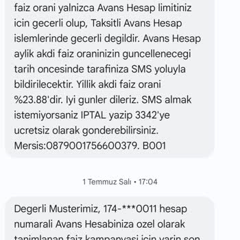 Taahhüt Edilen Faiz Oranına Uyulmadı, Fazla Alınan Faiz İadesini Talep Ediyorum