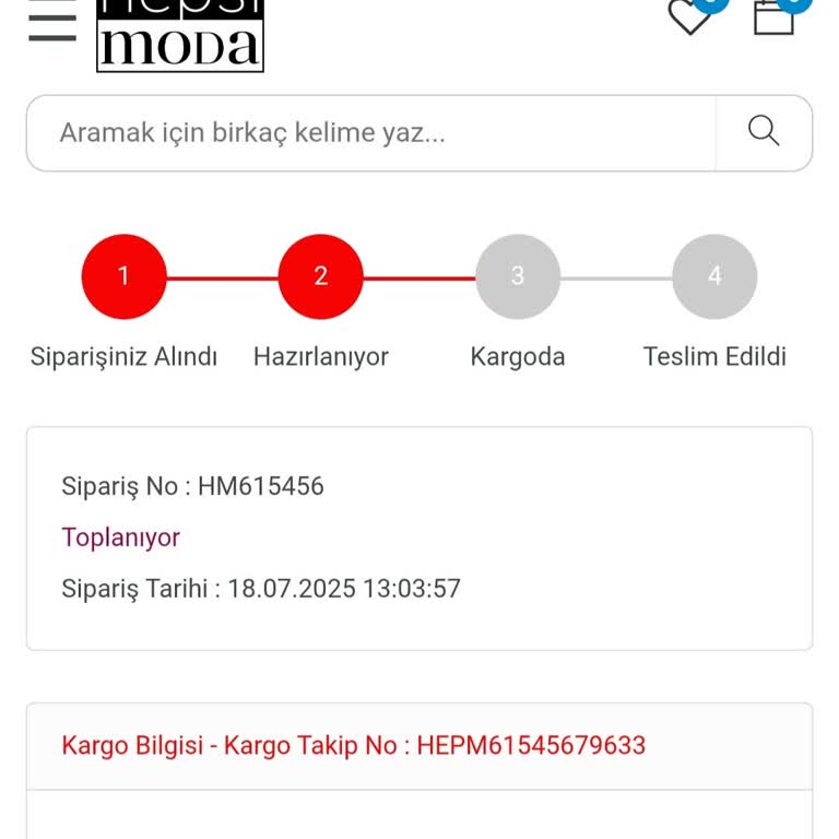 Siparişin Hazırlanma Sürecinin Uzaması Ve Bilgilendirme Eksikliği Nedeniyle Mağduriyet