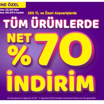 Gratis İndirim Saatinde Sepet Fiyatı Artıyor Ve Ürünler Tükeniyor!