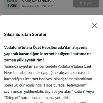 Kampanya Hediye İnternetinin Zamanında Tanımlanmaması