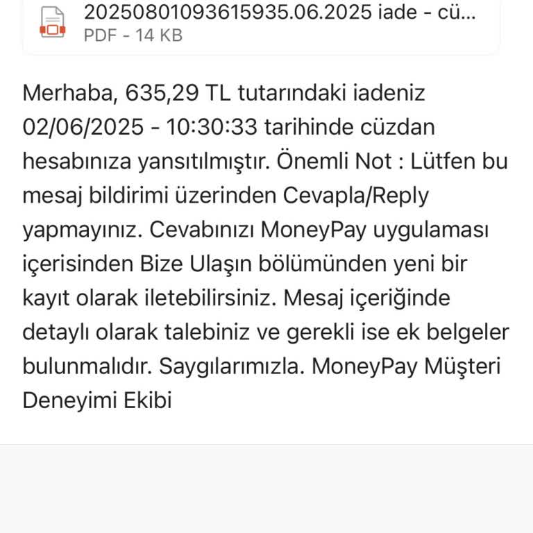 Cüzdan Bakiyem Kullanılmadan Silindi, Sorunum Çözülmüyor!
