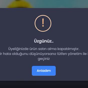 Satın Alma Kapalı Paramı Geri Alamıyorum