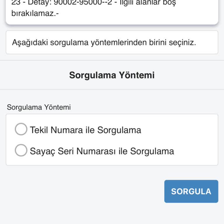 Elektrik Aboneliği Başvurum Sistem Hatası Nedeniyle Tamamlanamıyor