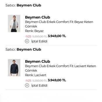 Bilgi Verilmeden Siparişim İptal Edildi, Ürünlerimin Gönderilmesini İstiyorum