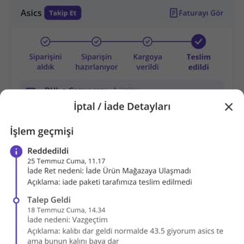 İade Sürecinde İletişim Problemi Ve Para İadesi Sorunu Yaşadım