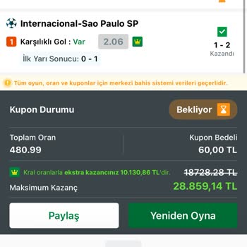 İddaa Yarıda Kalan Maçın Sonucu Bekletiliyor, Kuponumun Durumu Belirsiz