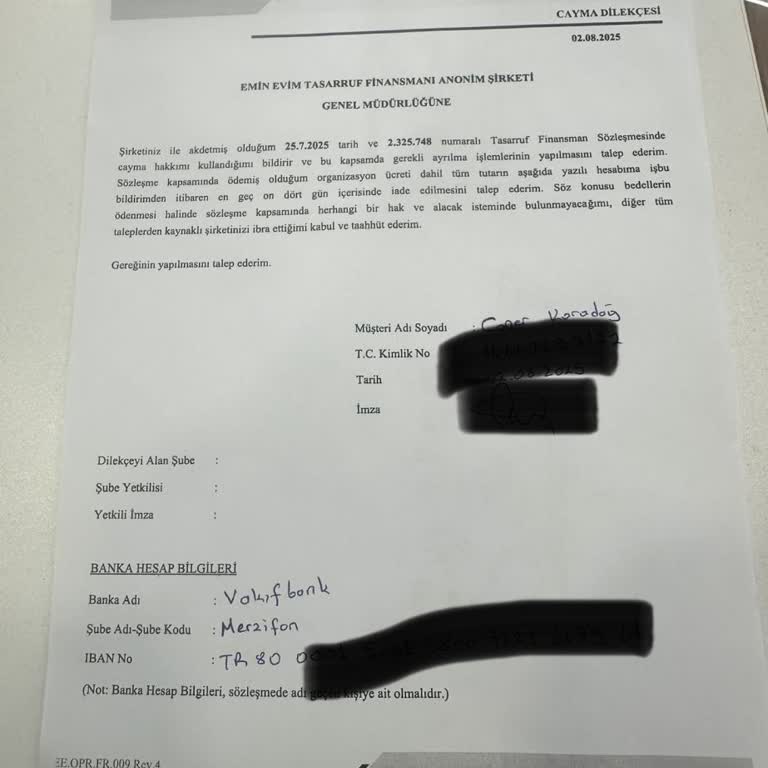 Yasal Sürede Ayrıldım, Param Hala İade Edilmedi