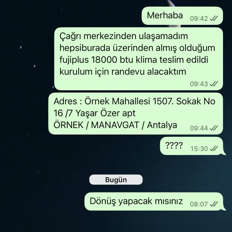 Yetkili Servisten Günlerdir Yanıt Alamıyorum, Kurulum Mağduriyeti Yaşıyorum