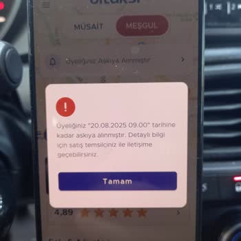 BiTaksi Hesabım Uyarı Olmadan Askıya Alındı Mağduriyet Yaşıyorum