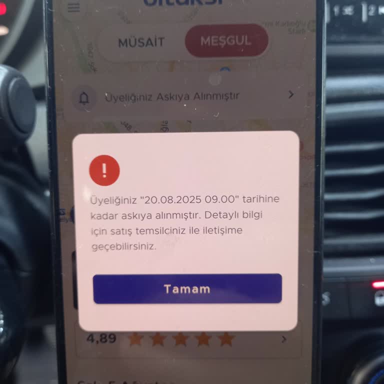 BiTaksi Hesabım Uyarı Olmadan Askıya Alındı Mağduriyet Yaşıyorum