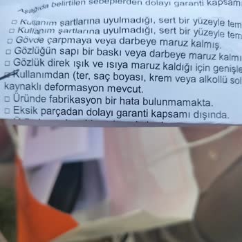 Mustang Güneş Gözlüğü Soyulma Sorunu Ve Garanti Sürecinde Hayal Kırıklığı