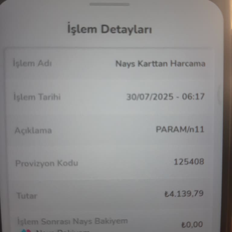 Nays Kart E-Ticaret Kampanya Hediyesi Hesabıma Yatmadı