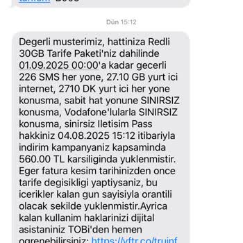 Taahhüt Sürem Bitmeden Yeni Tarifeye Geçirildim Destek Alamadım