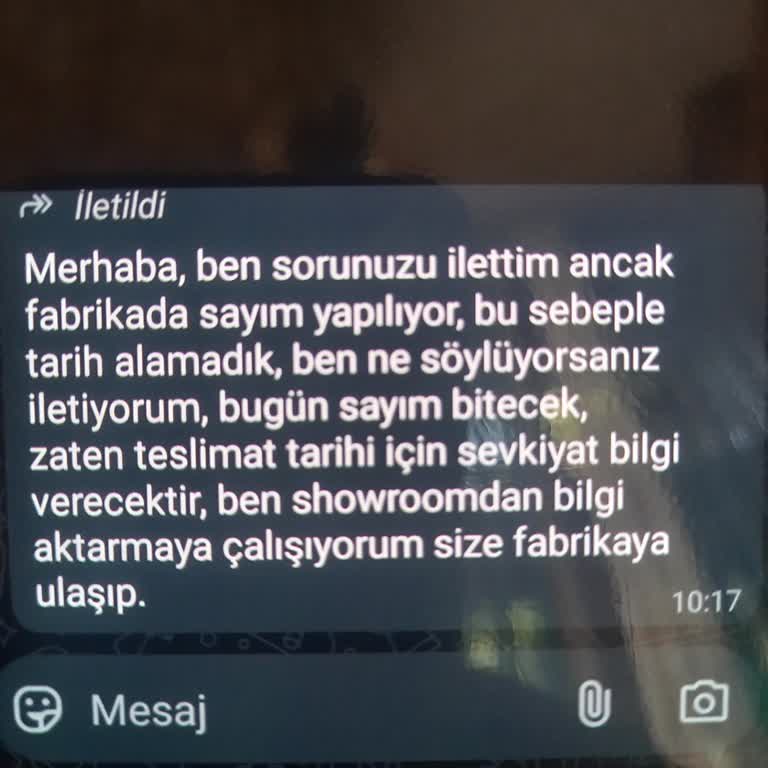 Siparişimin Teslimatında Belirsizlik Ve Yetersiz Bilgilendirme Mağduriyeti