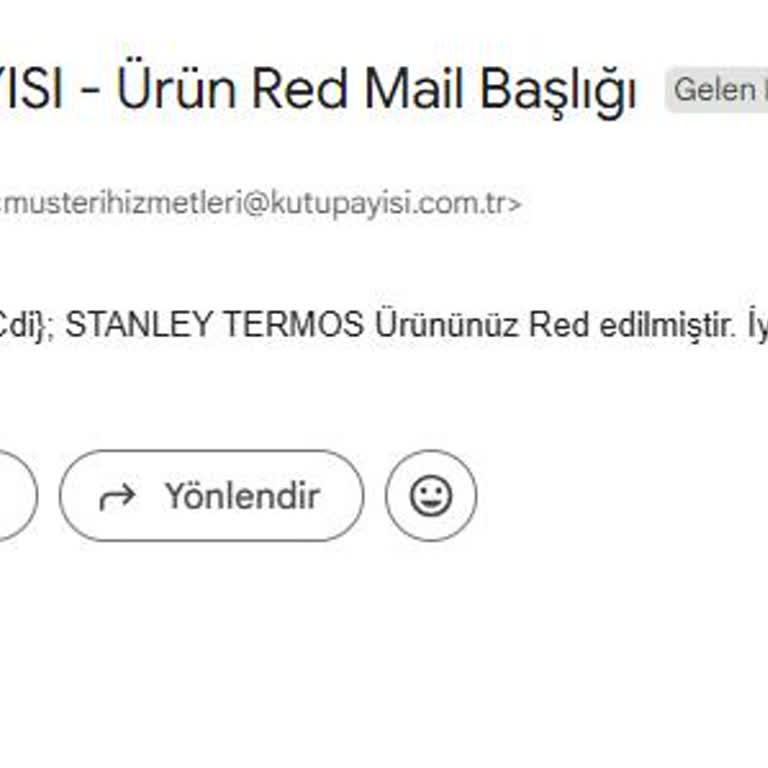 Stanley Termosun Kapağı Bozuldu, Garanti Ve Servis Desteği Alamadım