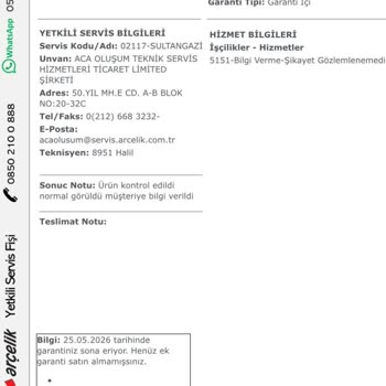 Buzdolabımın Süregelen Arızasına Ve Yetersiz Servis Müdahalesine Çözüm Bekliyorum