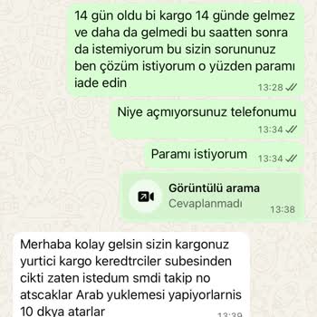 Siparişim Üç Haftadır Teslim Edilmedi Param İade Edilmiyor