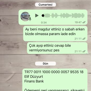 Ödeme Sonrası Hizmet Ve Ürün Teslim Edilmedi, İade Yapılmadı