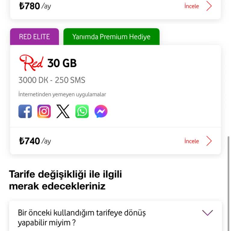 Vodafone Taahhüt Yenilemede Yüksek Fiyat Artışı Ve Uygun Teklif Sunulmaması