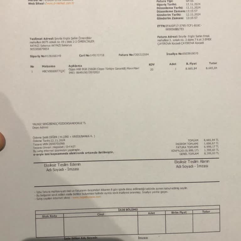 Garanti Kapsamındaki Oppo Telefonumun Ana Kartı İçin Yüksek Ücret Talebi Ve Mağduriyet