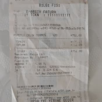 A101'den Aldığım Tantitoni Termosun Parça Sorunu Ve İlgisizlik