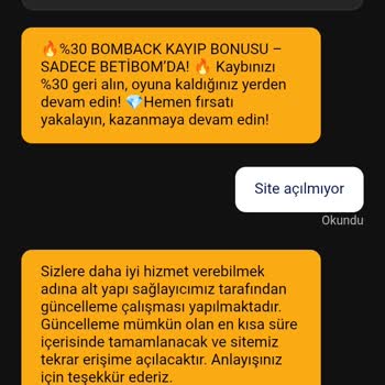 Betibom775 Sitesinde Deneme Bonusu Sonrası Yaşanan Sorunlar