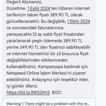 Netspeed'in Haksız Zamlı Fatura Kesimi Ve Yetersiz Müşteri Desteği
