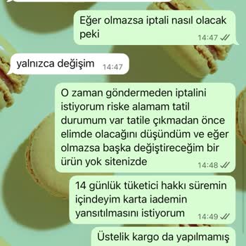 Cayma Hakkım Reddedildi, İade Talebim Kabul Edilmedi