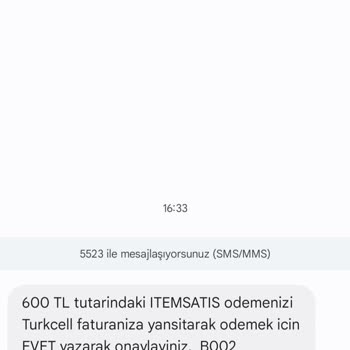 Bilgim Dışında Yapılan İşlemle Faturama 600 TL Yansıtıldı!