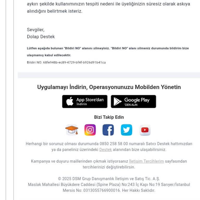 Dolap Uygulamasında Haksız Üyelik Kapatma Mağduriyeti