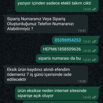 Eksik Ürün Gönderimi Ve İade Sürecinde Yaşanan Sorunlar