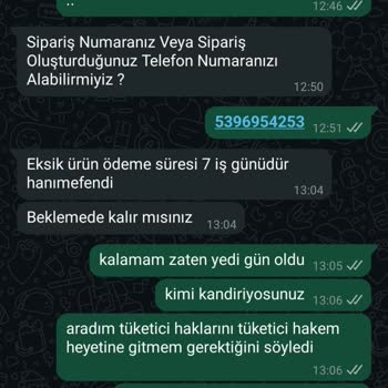Eksik Ürün Gönderimi Ve İade Sürecinde Yaşanan Sorunlar