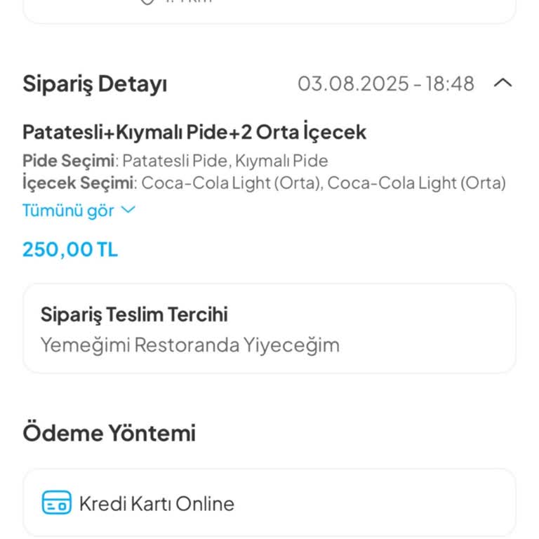 Sipariş Teslim Edilmeden Teslim Edildi Gösterildi, Para İadesi Yapılmadı