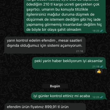 İade Sürecinde Bilgilendirilmeden Yapılan Kesinti Ve Yetersiz Müşteri Hizmeti
