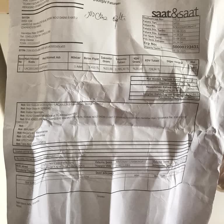 Kargo Paketinden Saat Çıkmadı, Boş Koli Teslim Edildi