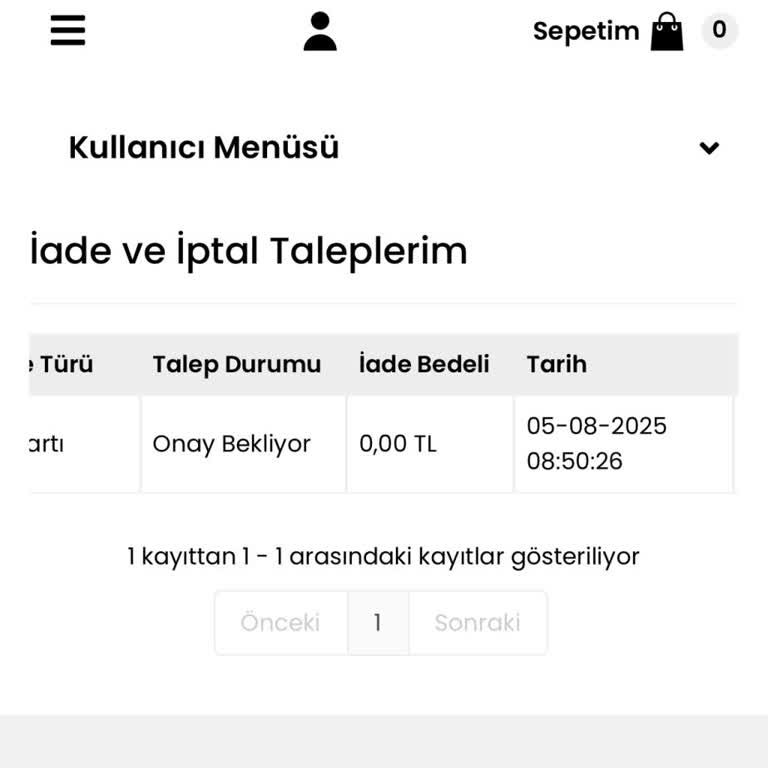 İptal Edilen Siparişimde İade Süreci Tamamen Cevapsız Kaldı