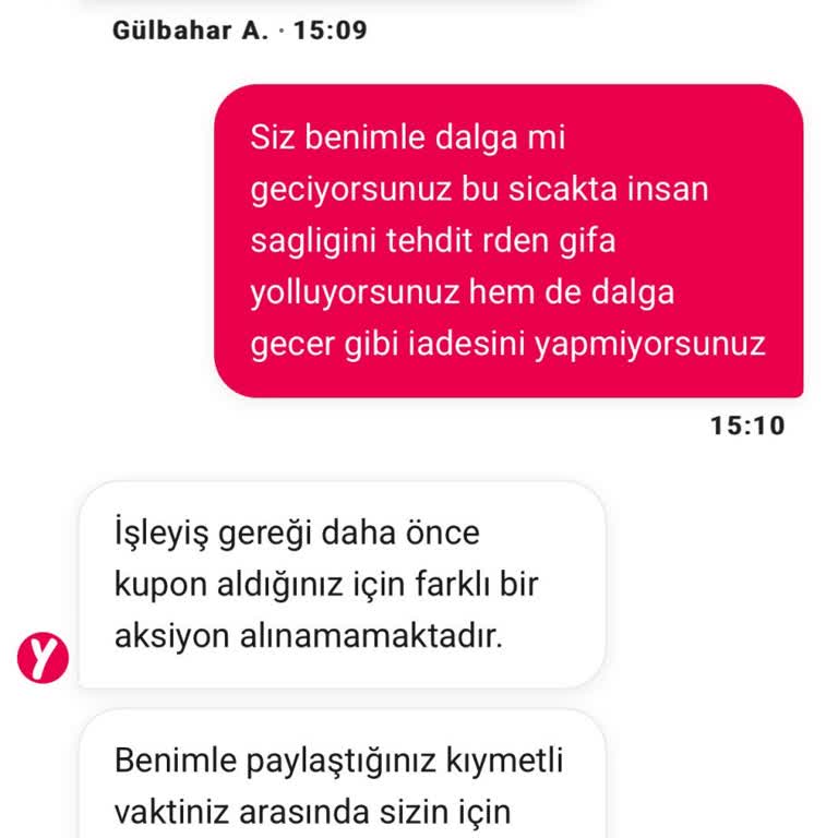 Bozuk Ürün Sonrası Yetersiz İade Ve Kupon Sorunu