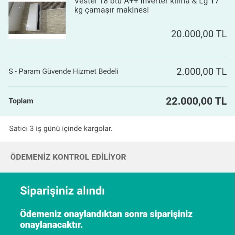 Sahibinden.com Üzerinden Yapılan Alışverişte Param Güvende Değildi